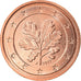 GERMANY - FEDERAL REPUBLIC, 2 Euro Cent, 2017, Hamburg, MS(63), Copper Plated