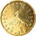 Slovenia, 20 Euro Cent, 2008, MS(65-70), Brass, KM:72
