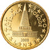 Słowenia, 10 Euro Cent, 2008, MS(65-70), Mosiądz, KM:71