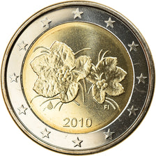 Finlandia, 2 Euro, 2010, Vantaa, MS(65-70), Bimetaliczny, KM:130