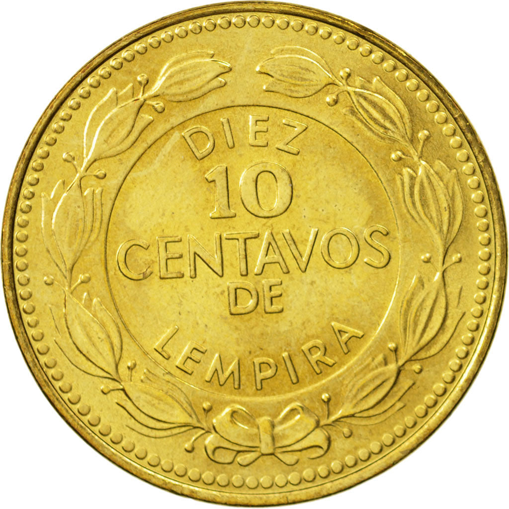 Honduras, 10 Centavos, 2006, VZ, Brass, KM:76.4