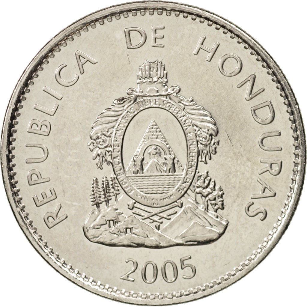 Honduras, 50 Centavos, 2005, VZ, Nickel plated steel, KM:84a.2