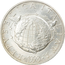 Coin, Italy, 2000 Lire, 1998, The Man, AU(55-58), Silver, KM:196
