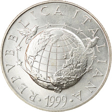 Coin, Italy, 5000 Lire, 1999, La Terra, AU(55-58), Silver, KM:198