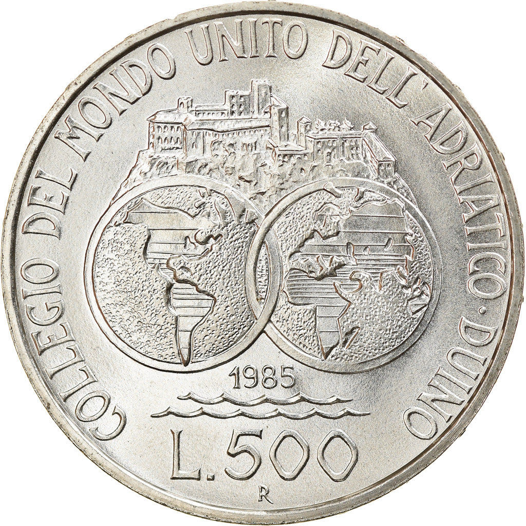 Moneta, Italia, 500 Lire, 1985, Académie Duino, SPL, Argento, KM:116