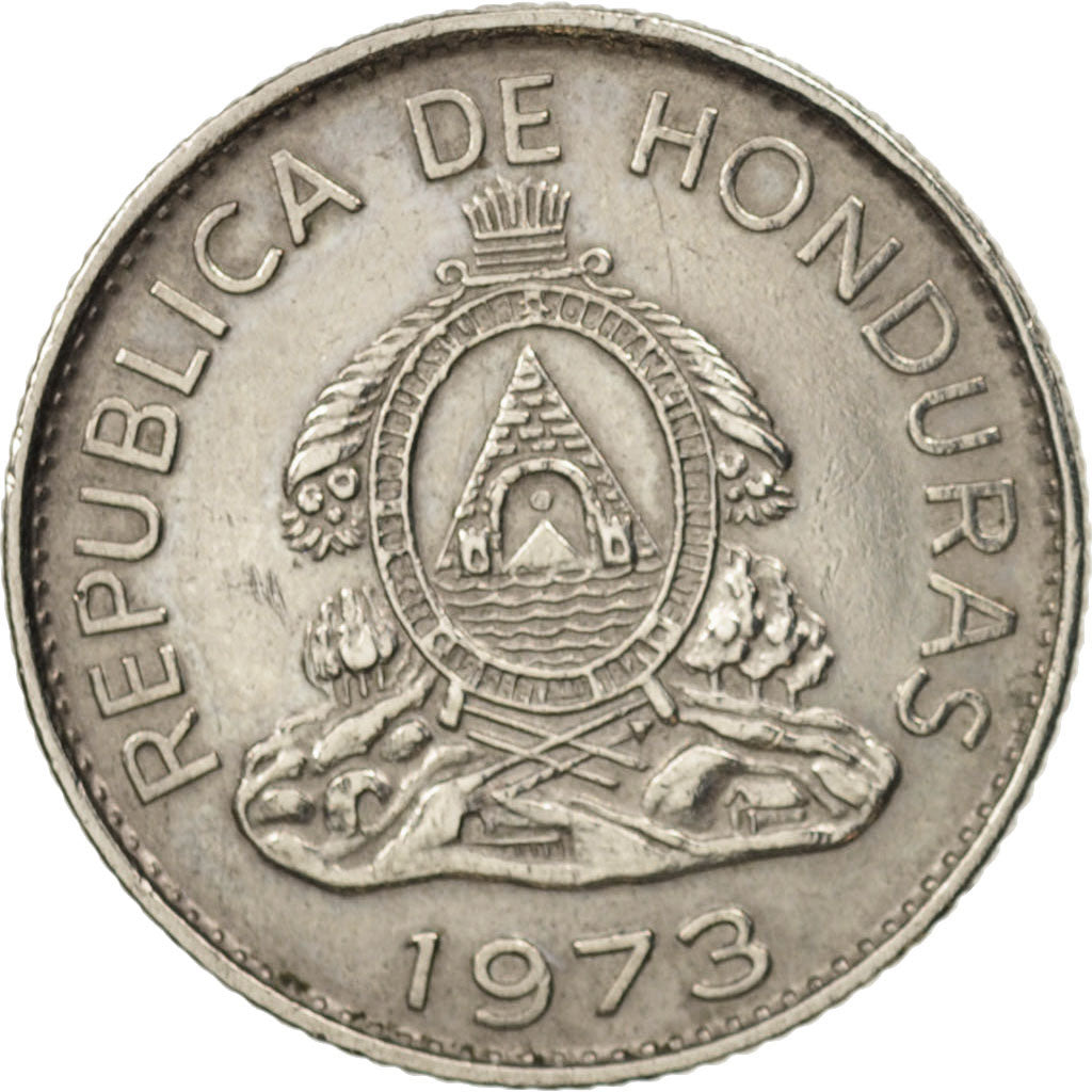 Honduras, 20 Centavos, 1973, AU(50-53), Copper-nickel, KM:81