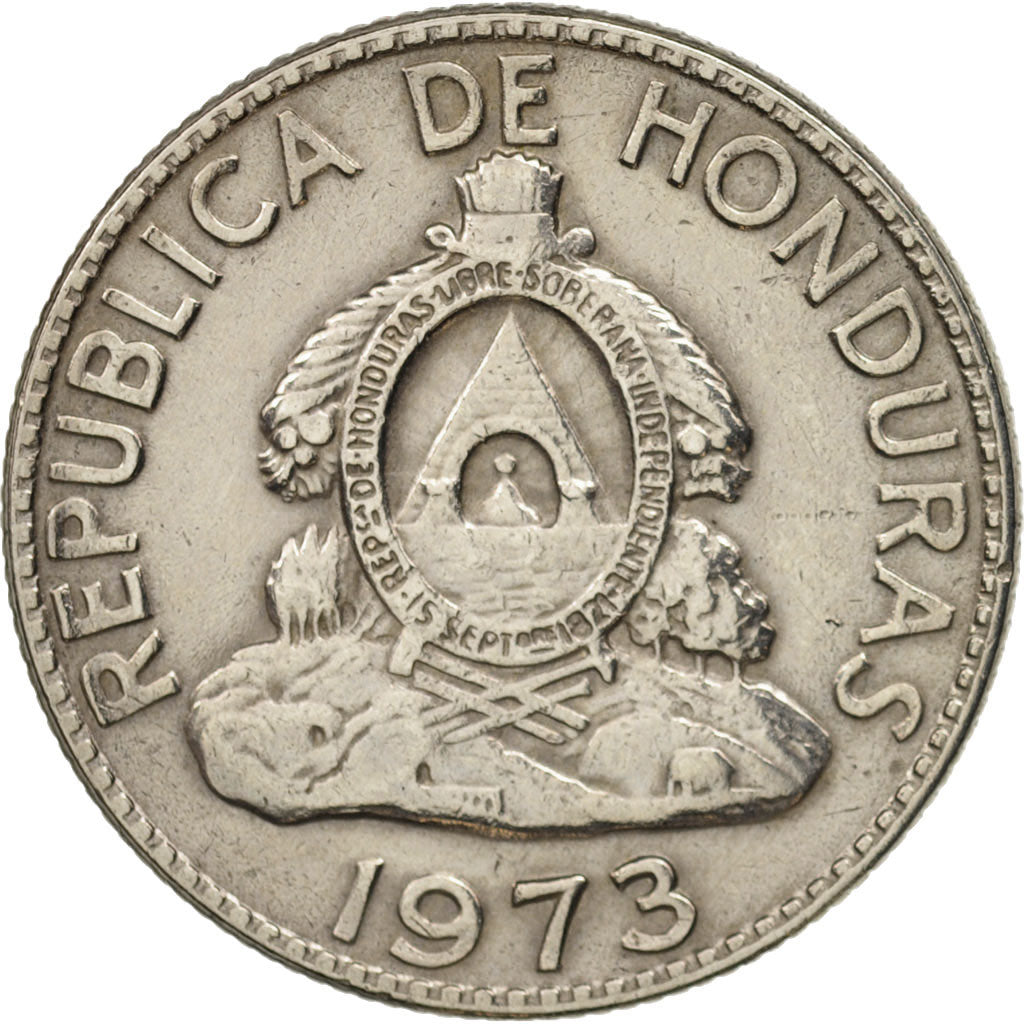 Honduras, 50 Centavos, 1973, AU(50-53), Copper-nickel, KM:82