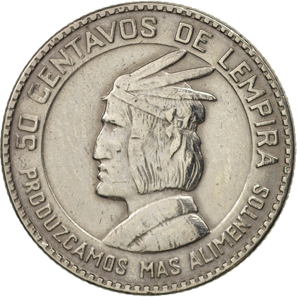 Honduras, 50 Centavos, 1973, AU(50-53), Copper-nickel, KM:82