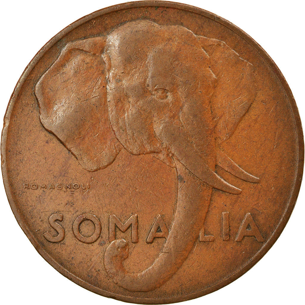 Coin, Somalia, 10 Centesimi, 1950, EF(40-45), Copper, KM:3
