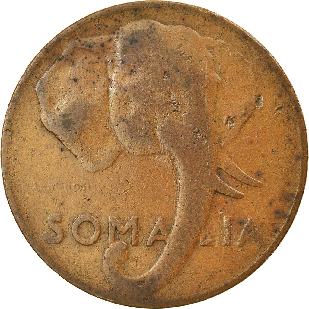 Coin, Somalia, 10 Centesimi, 1950, VF(20-25), Copper, KM:3