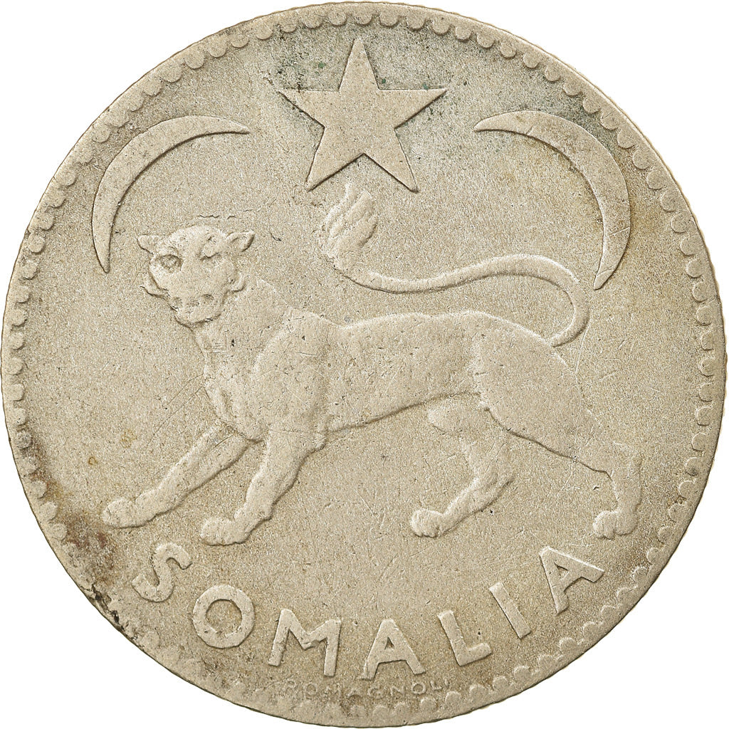 Coin, Somalia, Somalo, 1950, EF(40-45), Silver, KM:5