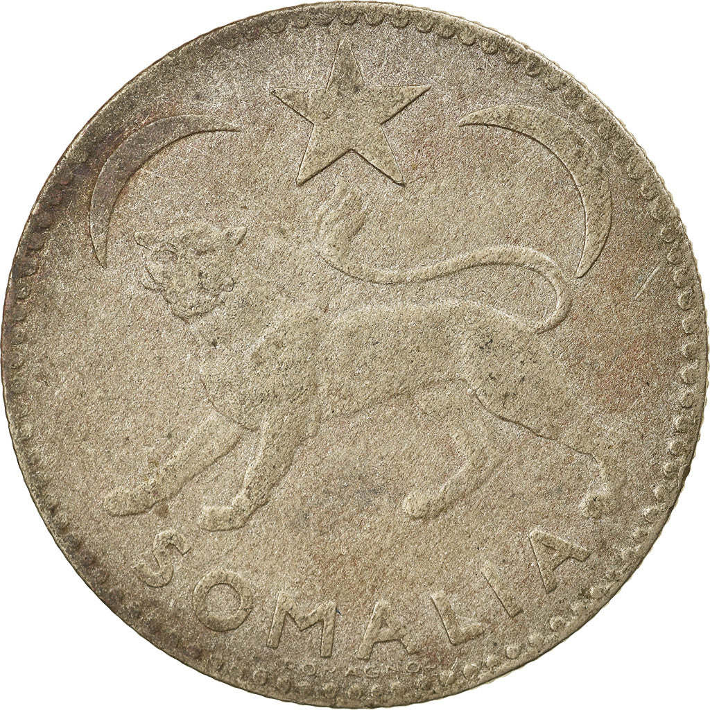 Coin, Somalia, Somalo, 1950, EF(40-45), Silver, KM:5