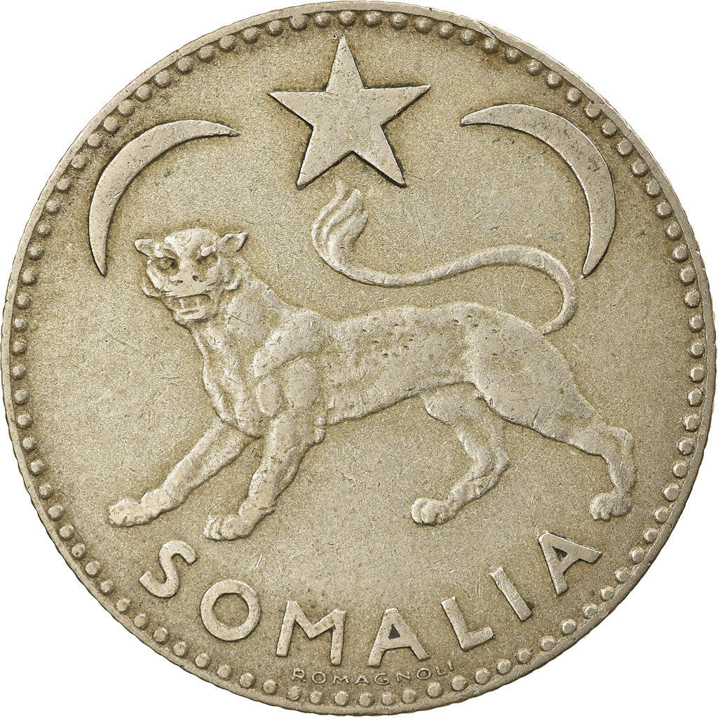 Coin, Somalia, Somalo, 1950, AU(50-53), Silver, KM:5