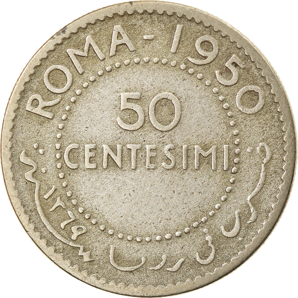 Moneta, Somalia, 50 Centesimi, 1950, BB, Argento, KM:4