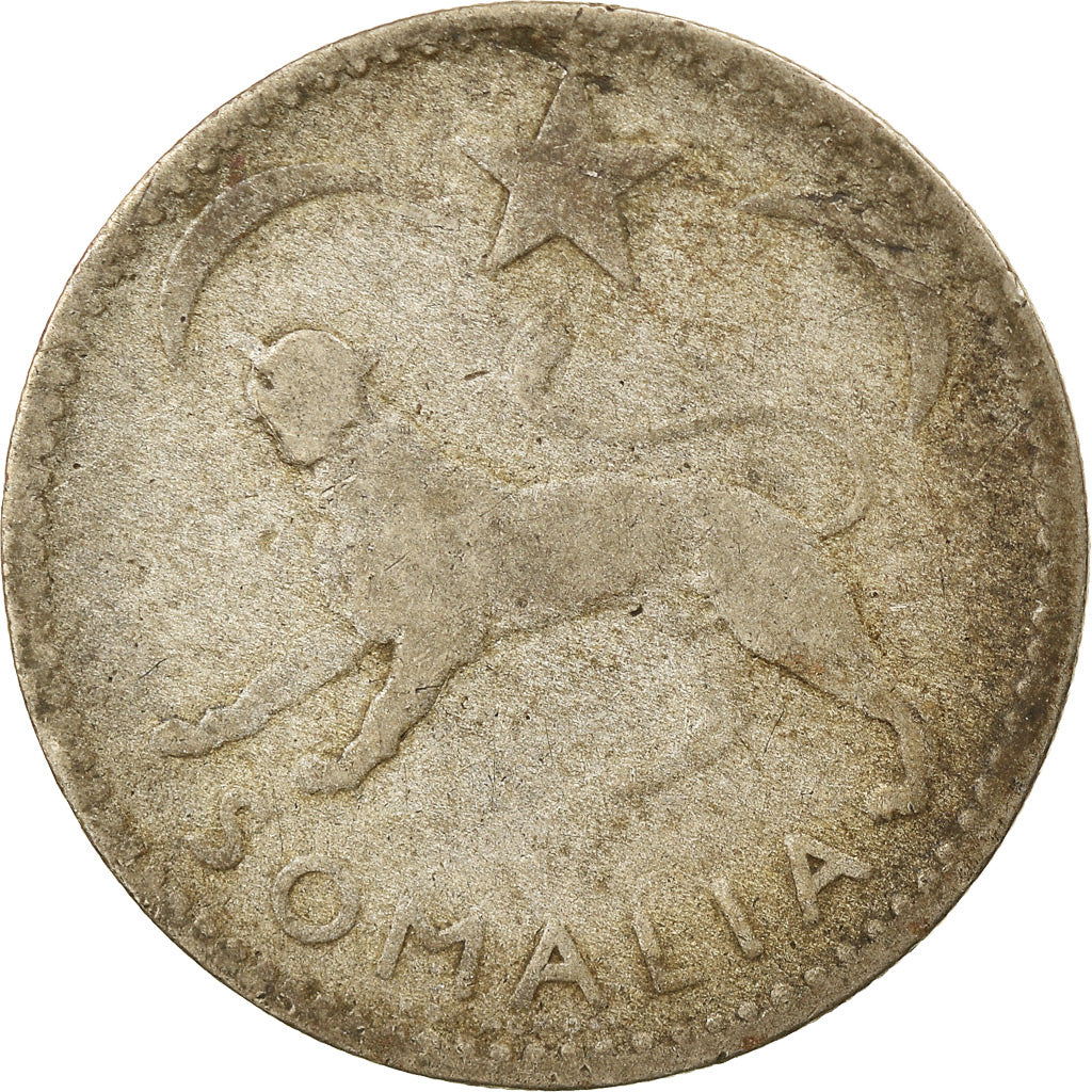 Coin, Somalia, 50 Centesimi, 1950, VF(20-25), Silver, KM:4