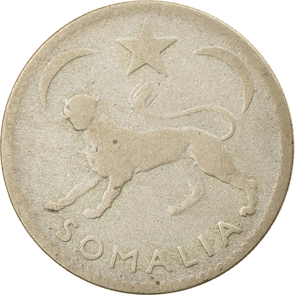 Coin, Somalia, 50 Centesimi, 1950, VF(20-25), Silver, KM:4