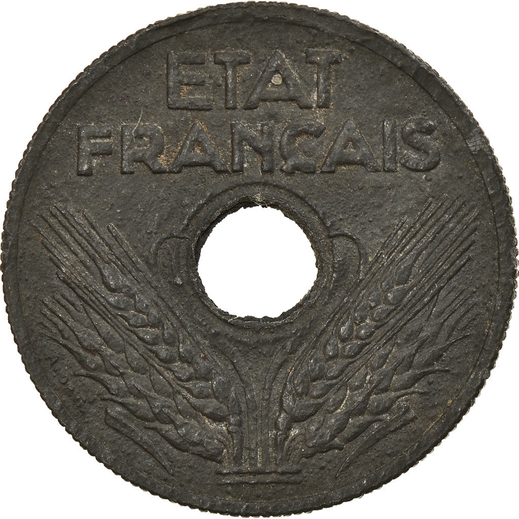 Moneta, Francja, État français, 10 Centimes, 1943, Paris, VF(30-35), Cynk