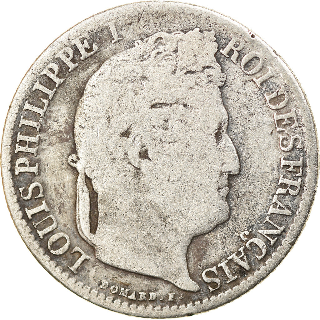 Coin, France, Louis-Philippe, 50 Centimes, 1845, Rouen, VF(20-25), Silver