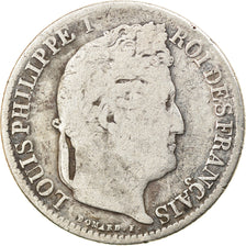 Coin, France, Louis-Philippe, 50 Centimes, 1845, Rouen, VF(20-25), Silver