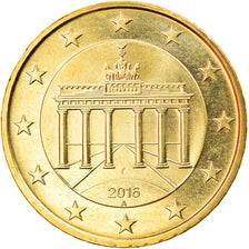 GERMANY - FEDERAL REPUBLIC, 50 Euro Cent, 2016, Berlin, MS(63), Brass, KM:New