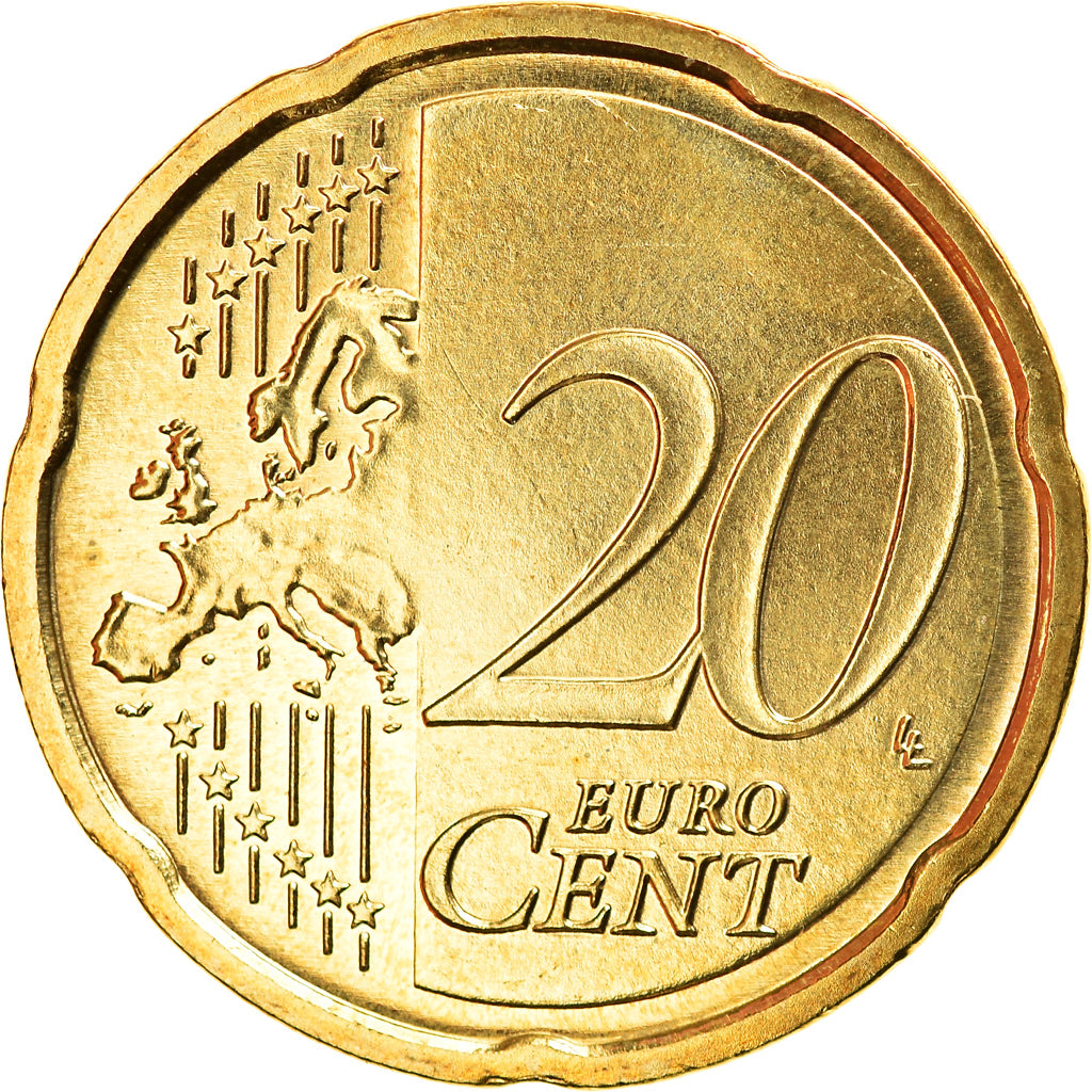 ALEMANHA - REPÚBLICA FEDERAL, 20 Euro Cent, 2016, Berlin, MS(63), Latão