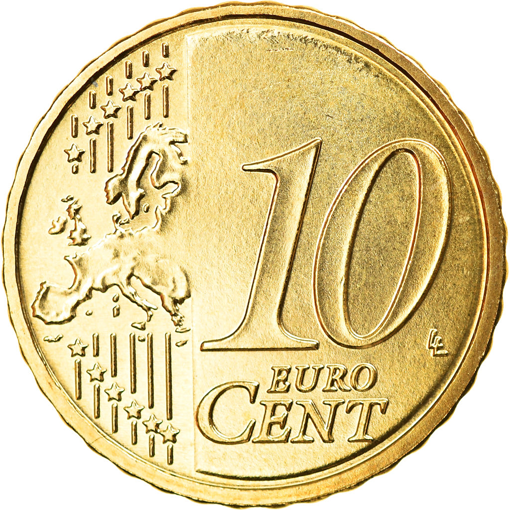 GERMANY - FEDERAL REPUBLIC, 10 Euro Cent, 2016, Berlin, MS(63), Brass, KM:New