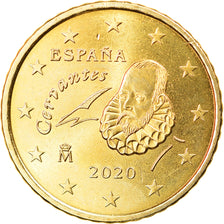 España, 50 Euro Cent, 2020, SC, Latón, KM:New