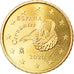 Spain, 50 Euro Cent, 2020, MS(63), Brass, KM:New