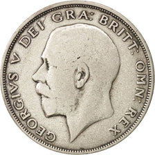 Great Britain, George V, 1/2 Crown, 1921, VF(30-35), Silver, KM:818.1a