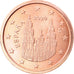 Spanien, 2 Euro Cent, 2020, UNZ, Copper Plated Steel, KM:New