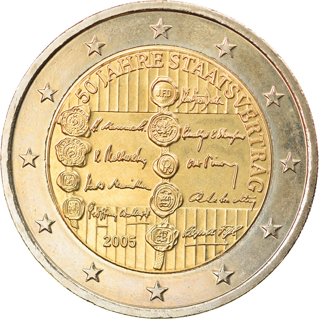 Austria, 2 Euro, 2005, Vienna, MS(63), Bi-Metallic, KM:3124