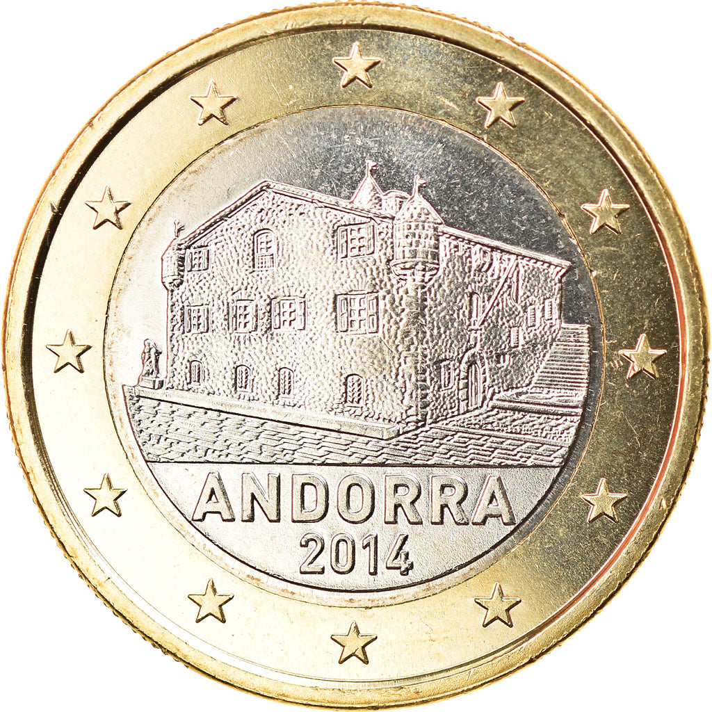 Andorra, 1 Euro, 2014, MS(63), Bi-Metallic, KM:New