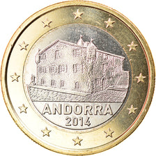 Andorra, 1 Euro, 2014, MS(63), Bi-Metallic, KM:New