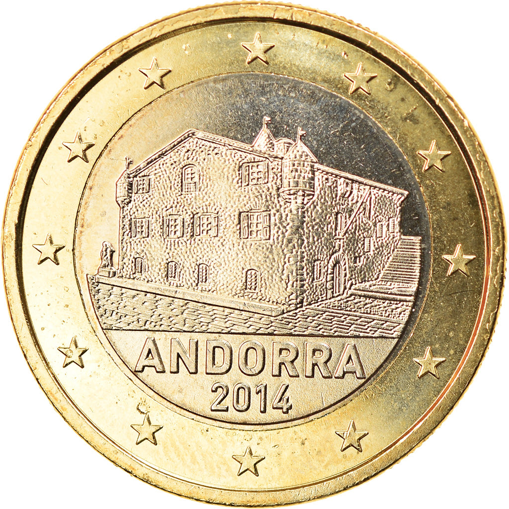Andorra, 1 Euro, 2014, MS(63), Bi-Metallic, KM:New