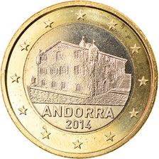 Andorra, 1 Euro, 2014, MS(63), Bi-Metallic, KM:New
