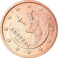 Andorra, 2 Euro Cent, 2017, MS(63), Copper Plated Steel, KM:New