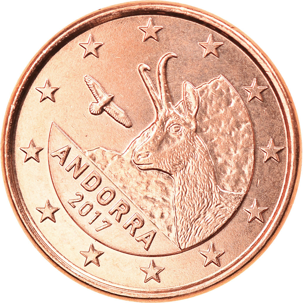 Andorra, Euro Cent, 2017, MS(63), Copper Plated Steel, KM:New