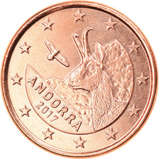 Andorra, Euro Cent, 2017, MS(63), Copper Plated Steel, KM:New