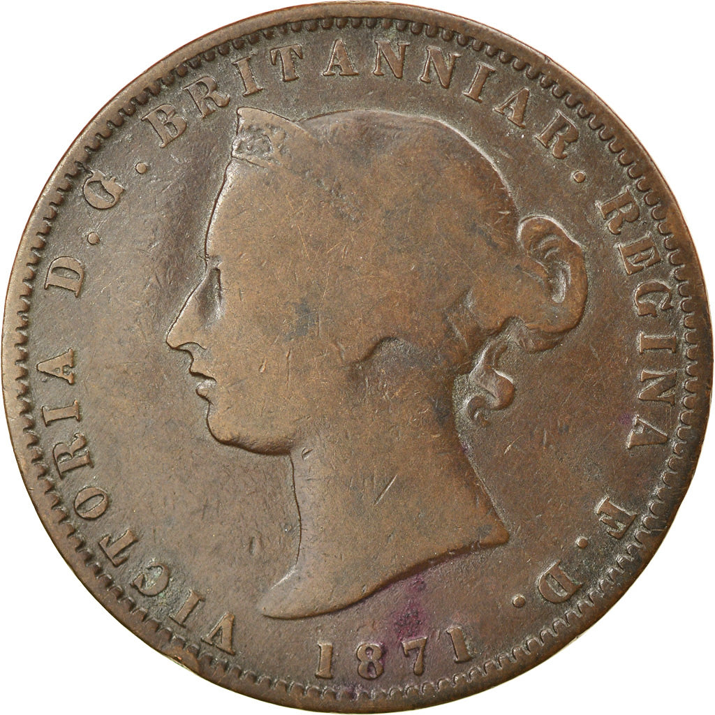 Coin, Jersey, Victoria, 1/13 Shilling, 1871, VF(20-25), Bronze, KM:5