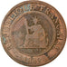 Moneta, FRANCUSKIE INDOCHINY, Cent, 1889, Paris, VF(30-35), Bronze, KM:1