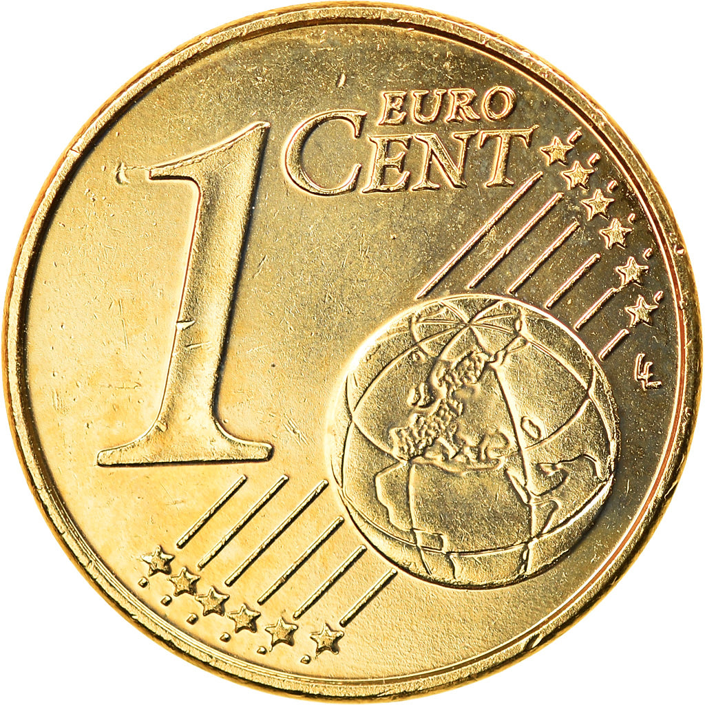 Austria, Euro Cent, 2002, SPL, Golden brass, KM:New