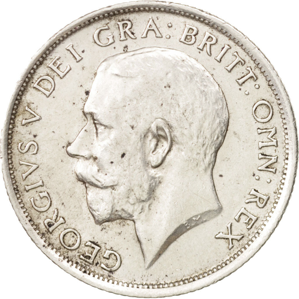 Great Britain, George V, Shilling, 1915, AU(50-53), Silver, KM:816