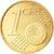 Eslovaquia, Euro Cent, 2009, SC, Golden brass, KM:New