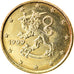 Finlandia, Euro Cent, 1999, BB+, Golden brass, KM:New