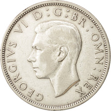 Great Britain, George VI, 1/2 Crown, 1944, AU(50-53), Silver, KM:856