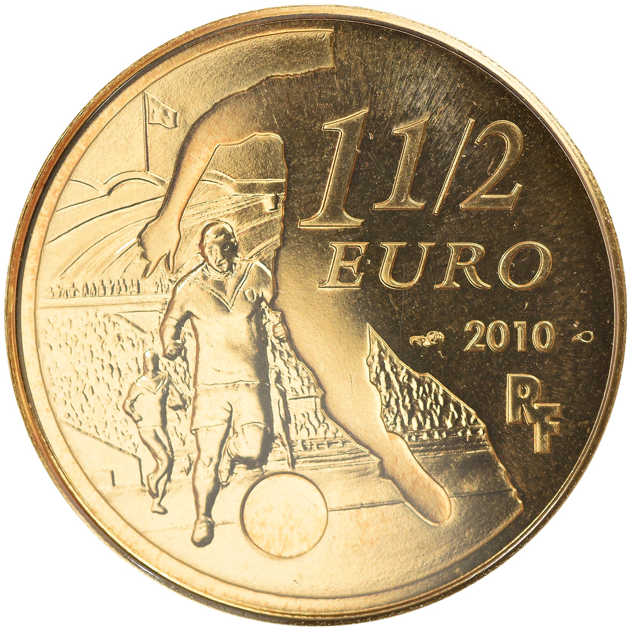 France, 1-1/2 Euro, 2010, Paris, FDC, Aluminum-Bronze, KM:1723