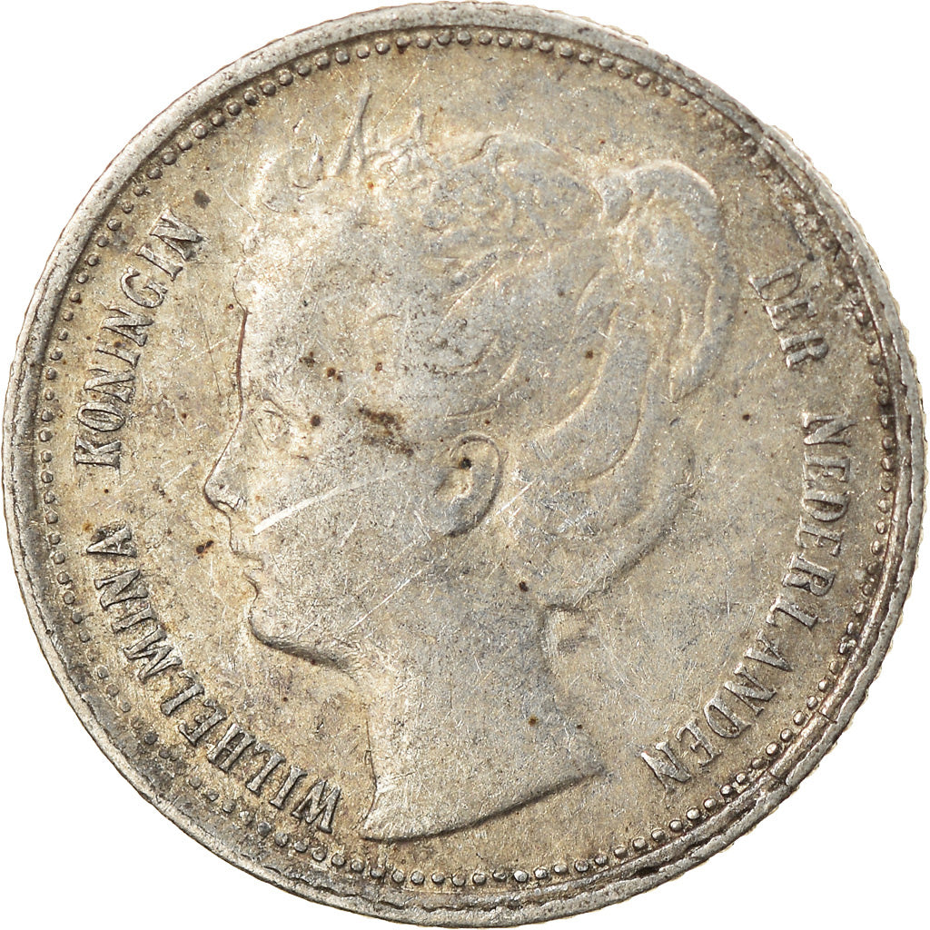 Monnaie, Pays-Bas, Wilhelmina I, 10 Cents, 1898, TB, Argent, KM:119