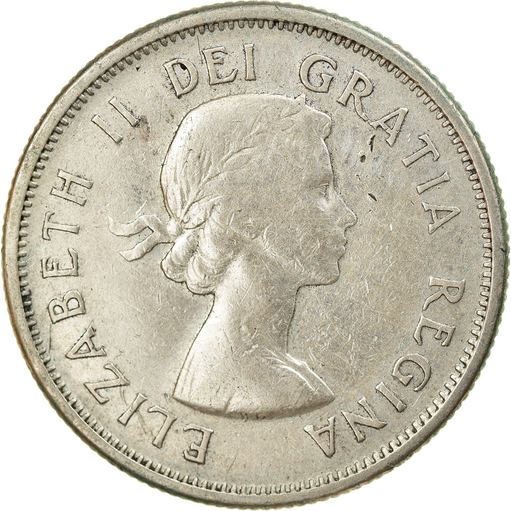 Coin, Canada, Elizabeth II, 25 Cents, 1957, Royal Canadian Mint, Ottawa