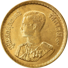 Coin, Thailand, Rama IX, 10 Satang, 1957, MS(63), Aluminum-Bronze, KM:79
