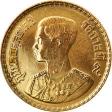 Coin, Thailand, Rama IX, 50 Satang = 1/2 Baht, 1957, AU(55-58), Aluminum-Bronze